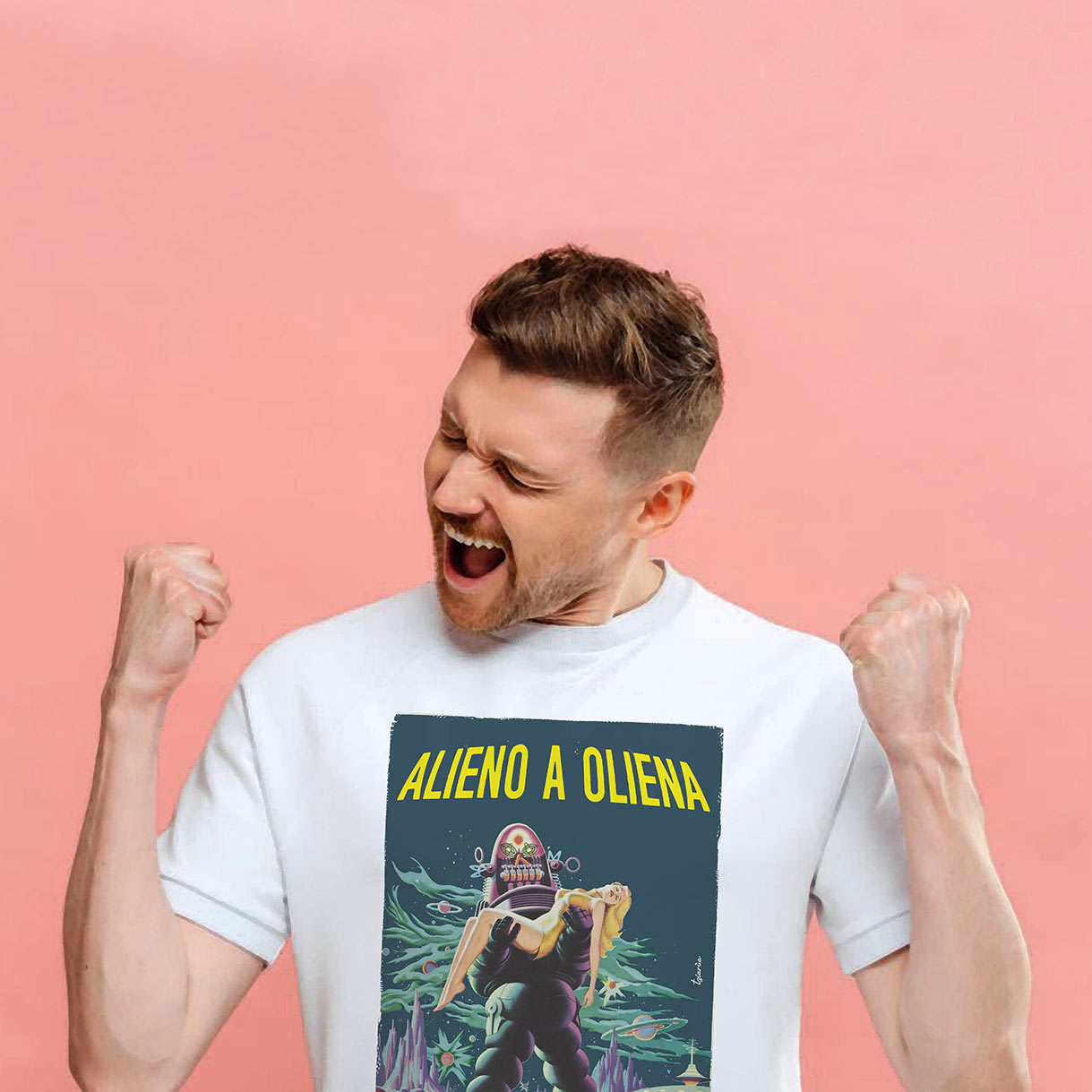 Alieno a Oliena XL Uomo - MAGLIA BASIC