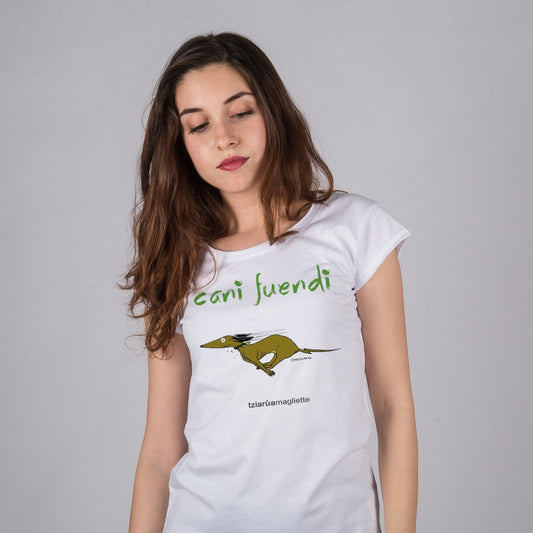 T-Shirt Cani fuendi L DONNA - MAGLIA BASIC