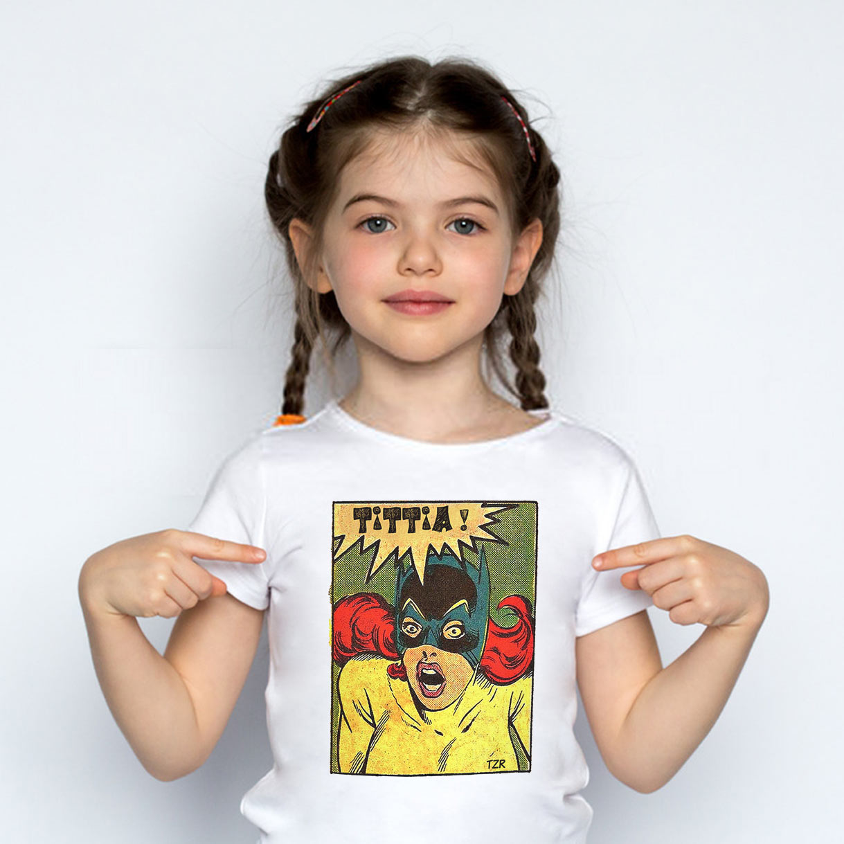 T-Shirt Bambina 7/8 anni Tittia - Fine serie – Tziarua