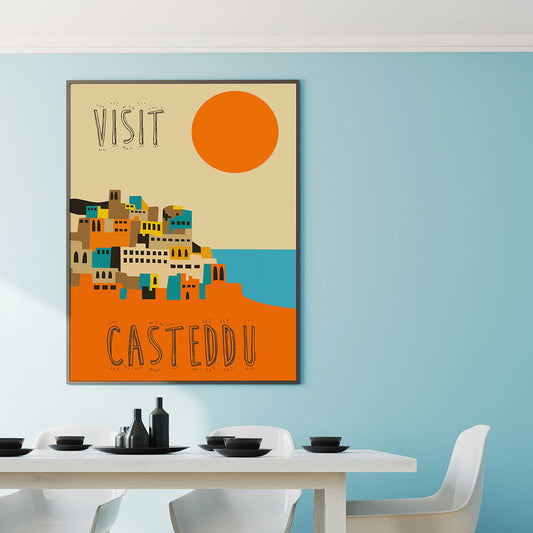 Stampa Visit Casteddu 30x40
