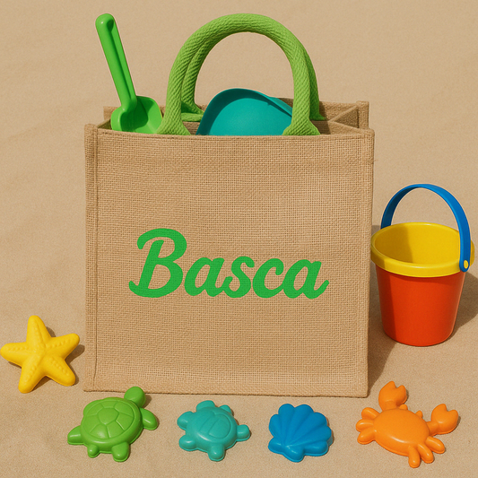 BASCA - Borsa mare in juta LIME