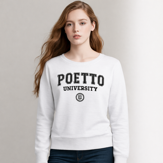 Felpa BIANCA Poetto University S DONNA - Fine serie